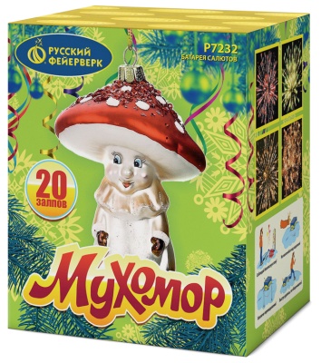 Мухомор Батарея салютов купить в Светогорске | svetogorsk.salutsklad.ru